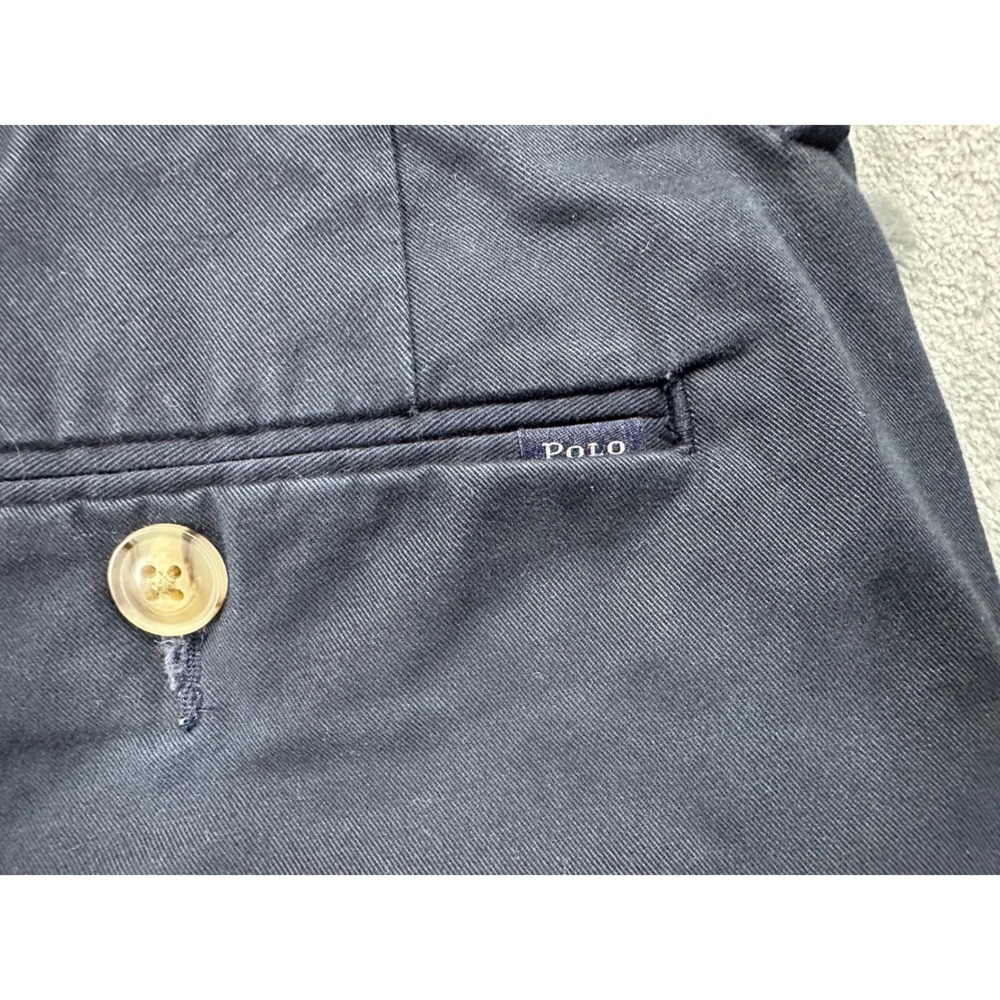 Polo Ralph Lauren Mens Stretch Straight Fit Chino Pants Navy Blue 34x30 - Picture 7 of 9